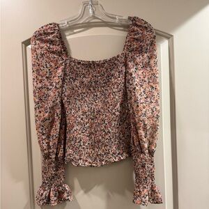 Buddy Love Floral Smocked Women's Top XS